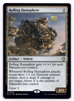 Rolling Hamsphere NM Commander: Bloomburrow 39 MTG Regular - Image 1