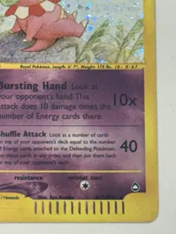 Pokemon TCG Slowking H22 Aquapolis Holo - Image 4