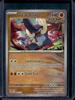 2025 Pokemon Prismatic Evolutions Great Tusk #055/131 - Image 1