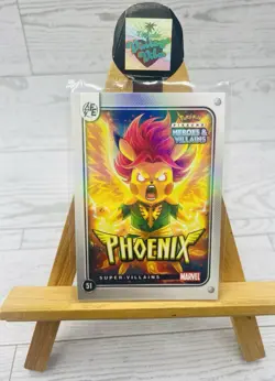 Pikachu as Phoenix #51 Holo Marvel Heroes & Villains (Non-Pokemon Fan Art) Card - Image 1