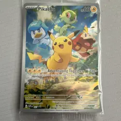 Pokemon Pikachu Adventuring Together 027 SV Promo Holo 60 HP - Image 1