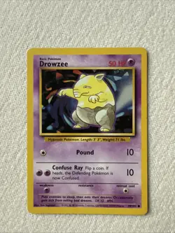 Pokemon TCG Drowzee Base 49/102 Regular LP! - Image 1