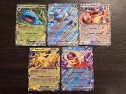 2023 Pokemon TCG 151 EX Lot of 5 Singles Raw Near Mint NM Blastoise Zapdos Holo - Image 1