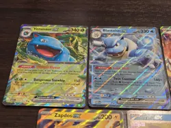 2023 Pokemon TCG 151 EX Lot of 5 Singles Raw Near Mint NM Blastoise Zapdos Holo - Image 3