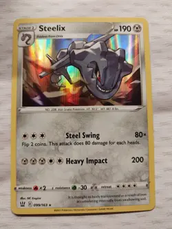 Steelix 099/163 Holo Rare Battle Styles Pokemon Holo NM/M pokemon card - Image 1