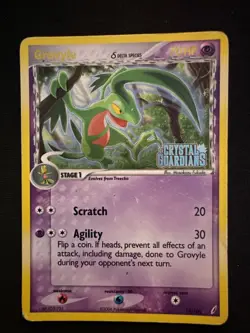 🔳 EX Crystal Guardians Grovyle Rare 19/100 Pokemon Card - Image 1