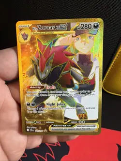 N’s Zoroark Ex 189/159 Pokemon Card Hyper Rare Journey Together Near Mint - Image 1