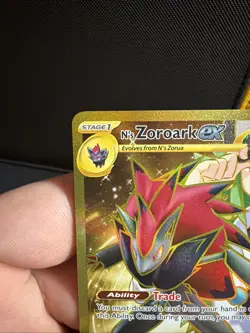 N’s Zoroark Ex 189/159 Pokemon Card Hyper Rare Journey Together Near Mint - Image 2