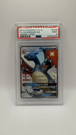 PSA 9 CHARIZARD GX SV49 HIDDEN FATES SUN & MOON SHINY VAULT POKEMON - Image 1