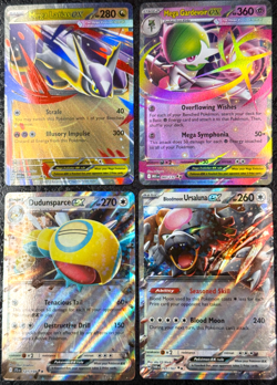 POKEMON MEGA LATIAS EX - MEGA GARDEVOIR -DUDUNSPARCE EX-URSALUNA EX (SET OF 4) - Image 1