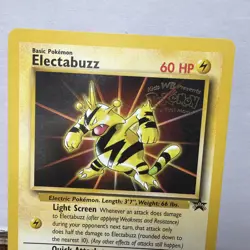 Electabuzz Pokemon WB Gold Stamp #2 1999 First Movie Black Star Promo - Image 2