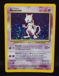 Mewtwo 010/102 Base Set Holo Pokemon TCG - Image 1