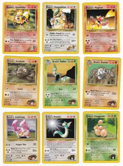 Pokemon Gym Heroes COMPLETE SET Uncommon/Common Vintage WOTC 84 Card Lot MP-NM - Image 2
