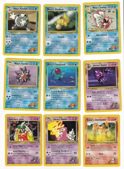 Pokemon Gym Heroes COMPLETE SET Uncommon/Common Vintage WOTC 84 Card Lot MP-NM - Image 4