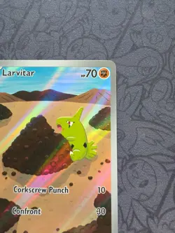 Pokemon: Larvitar 203/197 Obsidian Flames illustration rare full art - MINT -H59 - Image 5