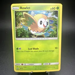 Pokemon TCG Sun & Moon Rowlett SM153 Black Star Promo Cosmos Holo Free Shipping - Image 1