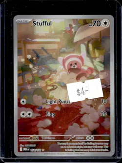 2025 Pokemon Mega Evolution Stufful Illustration Rare #154/132 - Image 1