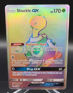 Shuckle GX Secret Rare Pokemon Lost Thunder 215/214 NM - Image 1
