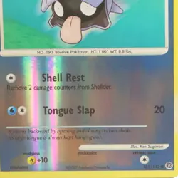Pokemon TCG Shellder 105/132 Secret Wonders Reverse Holo Pokemon - Image 3