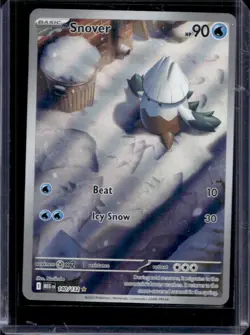 2025 Pokemon Mega Evolution Snover Illustration Rare #140/132 - Image 1