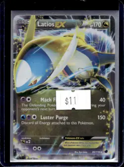 2013 Pokemon Black & White Plasma Freeze Latios EX #86/116 - Image 1