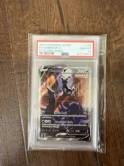 Umbreon V Alternate Full Art 189/203 Evolving Skies PSA 10 GEM MINT Pokemon - Image 1