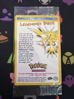 SEALED Pokemon Legendary Birds Promo-Articuno Set of 4 - Image 1