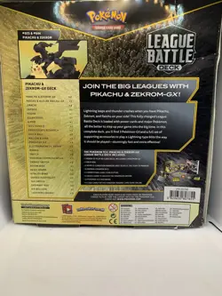 Pokemon Pikachu Zekrom-GX TCG League Battle Deck Factory Sealed From 2020 - Image 3