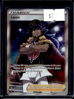 2020 Pokemon SWSH Vivid Voltage Leon #182/185 - Image 1