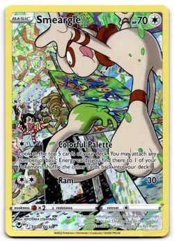 Smeargle TG10/TG30 Holo Silver Tempest Trainer Gallery Pokemon Holo NM - Image 1
