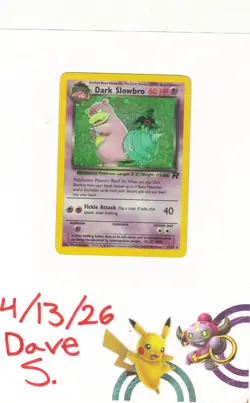 Dark Slowbro 12/82 Team Rocket Holo MP Vintage Pokemon TCG Single 2000 - Image 1