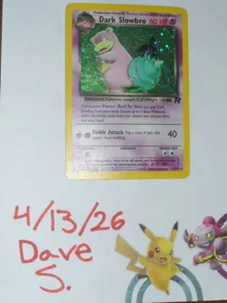 Dark Slowbro 12/82 Team Rocket Holo MP Vintage Pokemon TCG Single 2000 - Image 2