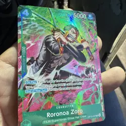 One Piece TCG OP-15/EB04 Roronoa Zoro OP13–037 Treasure Rare - Image 2