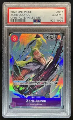 2024 One Piece Zoro-Juurou Special Alt Art #OP05-067 PSA 10 - Image 1