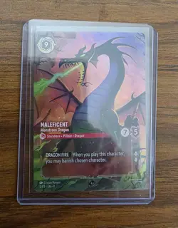 Disney Lorcana Fabled Set Championship Maleficent Playmat and Promo Card - Image 2