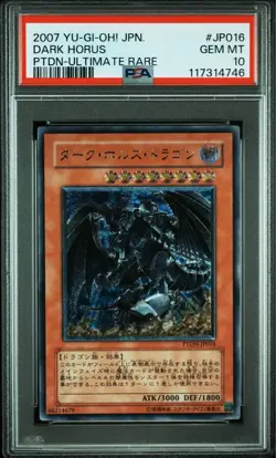 Yu Gi Oh Dark Horus Dragon PTDN PSA10 Ultimate Rare Japanese Card - Image 1