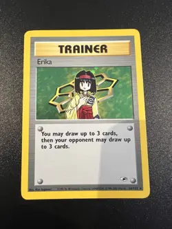 Erika 16/132 Gym Heroes Unlimited 2000 Pokemon Card Holo Rare NM - Image 1