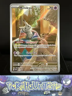 Pokemon Card Mimikyu Promo SVP 075 Paldean Fates Illustration Rare Near Mint - Image 1