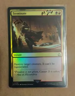 Terminate #98 (Foil) (NM) Assassin's Creed ACR Magic MTG - Image 1