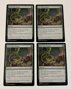 4X MTG Pick Your Poison - Murders At Karlov Manor LP - Image 1