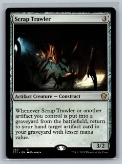 Magic The Gathering Commander 2021 Scrap Trawler #260 MTG TCG CCG - Image 1