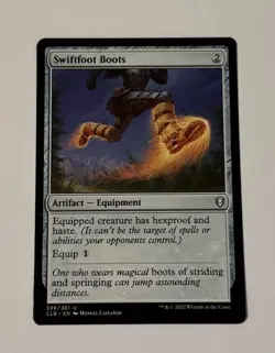 MTG Swiftfoot Boots - Commander Legends: Battle for Baldur's Gate NM - Image 1