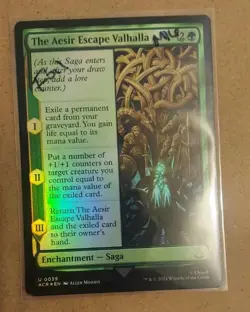 The Aesir Escape Valhalla #39 FOIL (NM) Assassin's Creed ACR Magic MTG - Image 1
