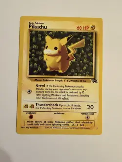 POKEMON - WOTC - Pikachu 1 - BLACK STAR PROMO - Image 1