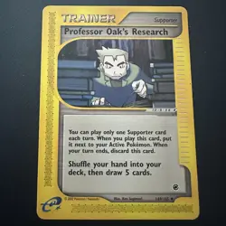 PROFESSOR OAK'S RESEARCH Pokemon Expedition 149/165 - uncommon Trainer E-reader - Image 1