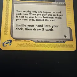 PROFESSOR OAK'S RESEARCH Pokemon Expedition 149/165 - uncommon Trainer E-reader - Image 2