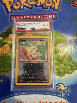 Pokemon Togepi Southern Islands 04/18 Promo Reverse Holo PSA 6 2001 English - Image 1