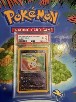 Pokemon Togepi Southern Islands 04/18 Promo Reverse Holo PSA 6 2001 English - Image 2