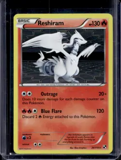 2011 Pokemon Black & White Reshiram Holo #26/114 - Image 1