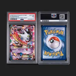 2016 POKEMON XY BLACK STAR PROMO COLLECTOR CHEST #XY166 M GENGAR EX PSA 7 - Image 3
